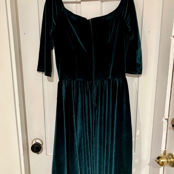 NWT Pinup Girl Monica Swing Dress in Emerald - Picture 3 of 5